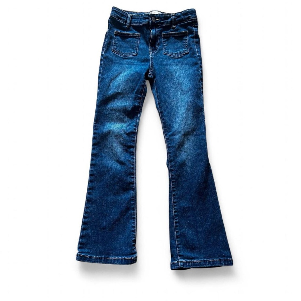 Levi's girl’s medium wash regular rise flare jeans w mid front pockets Size 10